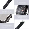 Collage of product images and feature descriptions for a digital watch. Produktbild-Vorschau