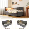 MODFU Lit Coffre 90x200 cm Banquette avec Éclairage LED et Voir les images du produit 5