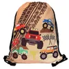 HECKBO Kinder Turnbeutel mit Monster Truck-Motiv | Produktbild-Vorschau 1