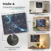 WordClock Jupiter Dark Forest - elegante Wortuhr in Deutsch Produktbild-Vorschau 8