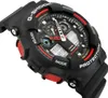 A close-up, angled view of a black G-Shock watch with red accents. Náhľad obrázku produktu