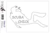 Aufkleber / Autoaufkleber - JDM - Die cut - Scuba Chick Produktbild-Vorschau 2