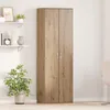 vidaXL Credenza in rovere lavorata a mano 60 x 35 x 180 cm Anteprima dell’immagine prodotto 2