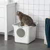 PawHut toaleta pre mačky s vekom a lopatkou, pre mačky do 5 Náhľad obrázku produktu 2