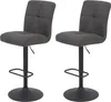 Hela Tische, 2er Set Barhocker Hocker LENI -Bezug Produktbild-Vorschau 1