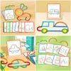 Puzzle Drevené bloky Puzzle pre deti Kreatívne tvary Náhľad obrázku produktu 4