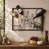 DanDiBo Wandbild Weinregal 091975 Flaschenständer Metall 70 Produktbild-Vorschau 4