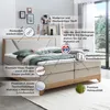 Belanoti Riviera Boxspringbett 180x200 Eiche 7-Zonen Produktbild-Vorschau 4
