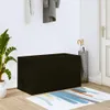vidaXL Nástěnný botník černý 70x35x38 cm Dřevěný materiál Náhled obrázku produktu 2