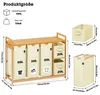 AdelDream Wäschekorb 5 Fächer Wäschesammler 190L Produktbild-Vorschau 6