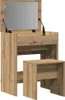 vidaXL Toaletný stolík Artisan – dub 60 x 40 x 75 cm Náhľad obrázku produktu 3