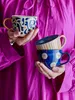 Bloomingville Eviaya Tasse aus blauem Steingut Produktbild-Vorschau 2