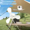 Mobiler Deckenventilator(weiss) mit Licht und Produktbild-Vorschau 8