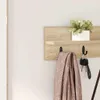 vidaXL Comodino a parete rovere Sonoma 80 x 10,5 x 18 cm Anteprima dell’immagine prodotto 4