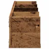 A side view of a wooden CD wall shelf. Produktbild-Vorschau