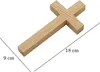 Dubový dřevěný kříž na zavěšení na zeď 18x9cm Náhled obrázku produktu 4