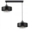 A black and chrome pendant light fixture with two lamps, shown against a white background. Podgląd zdjęcia produktu