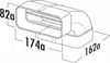 Naber MF-RBV 125 Rohrbogen vertikal 90°, weiß  - Produktbild-Vorschau 5