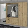 Garderobenkombination Artisan Eiche mit Spiegelglas, Produktbild-Vorschau 10