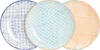 Nicola Spring handbedruckte Essteller – 25,5 cm – 3 Farben Produktbild-Vorschau 1