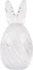 A clear glass Easter egg shaped object with bunny ears on top. Produktbild-Vorschau
