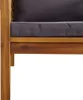 Sedia da giardino con cuscini grigio scuro in legno Anteprima dell’immagine prodotto 6