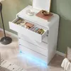 Moonbite dressoir met 5 lades, wit, met RGB LED-verlichting Productafbeelding-voorbeeld 9