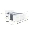 ALTDECOR Boxspringbett mit Fußteil, 2 Matratzen und Topper Produktbild-Vorschau 6