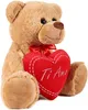 BRUBAKER Miś pluszowy z czerwonym sercem - Ti Amo - 35 cm - Podgląd zdjęcia produktu 2