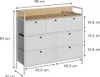 Komoda Vicco Belaro Biały 98 x 85 cm z 7 szufladami, Model Podgląd zdjęcia produktu 2