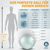 TRESKO Gymnastikball (Mintgrün, 55cm) mit Pumpe Fitnessball Produktbild-Vorschau 7
