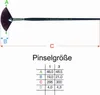 da Vinci 485 Gr 3 TOP-ACRYL FAECHERPINSEL lange anthrazitlasierte Stiele Produktbild-Vorschau
