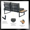 Flieks Gartenmöbel Sets Balkonmöbel mit Gartentisch, Produktbild-Vorschau 5