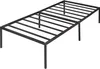A black metal bed frame on a white background. Náhľad obrázku produktu