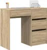 vidaXL Stôl Sonoma dub 90 x 37,5 x 75 cm materiál na báze Náhľad obrázku produktu 2