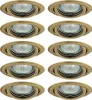 10 x spot encastrable AXEL 2115 laiton mat rond max. 35W Voir les images du produit 1