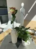 2474U Künstliche Rose Farbverlauf Grün-Lila 50 cm, edle Produktbild-Vorschau 4