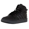 A studio shot of a black Adidas high-top sneaker. Anteprima dell’immagine prodotto