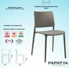 PAPATYA Designstuhl: 200 kg Stapelstuhl Bistrostuhl Produktbild-Vorschau 2