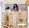 Olvy Lernturm Für Kinder, 4 in 1 Montessori Lernturm, Produktbild-Vorschau 4