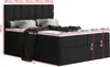 Bett, Boxspringbett MERA mit Bettkästen und T25 Topper Produktbild-Vorschau 3