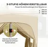 Outsunny Pavillon 3x3m wasserabweisend Stabil Winterfest Produktbild-Vorschau 5