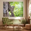 MuchoWow® Poster Eule - Wald - Licht 160x120 cm - Foto Produktbild-Vorschau 3
