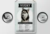 Blechschild Spruch 20x30cm Husky Eigentumsrechte Produktbild-Vorschau 2