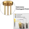 Halbdeckenleuchte gold mit kugelförmigem glaslampenschirm, Produktbild-Vorschau 4