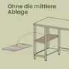 VASAGLE Computertisch Schreibtisch mit 2 Regale 120 x 75 x Produktbild-Vorschau 5