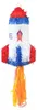 Pinata in Raketenform für Kindergeburtstag Weltraum Party Produktbild-Vorschau 1