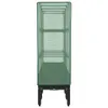 A tall, narrow greenhouse structure with shelves, placed on a black base with legs. Náhled obrázku produktu