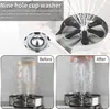 A collage showing a cup washer in action and before/after cleaning results. Náhled obrázku produktu