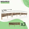 BOGATECO 3 x obruba záhonu z lieskových orechov | 20 cm Náhľad obrázku produktu 3